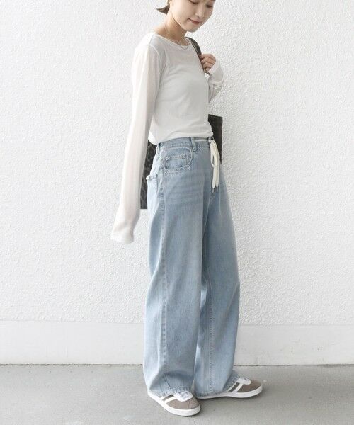 SHIPS / シップス Tシャツ | シアー フライス ロング スリーブ カットソー | 詳細5