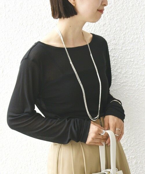 SHIPS / シップス Tシャツ | シアー フライス ロング スリーブ カットソー | 詳細19