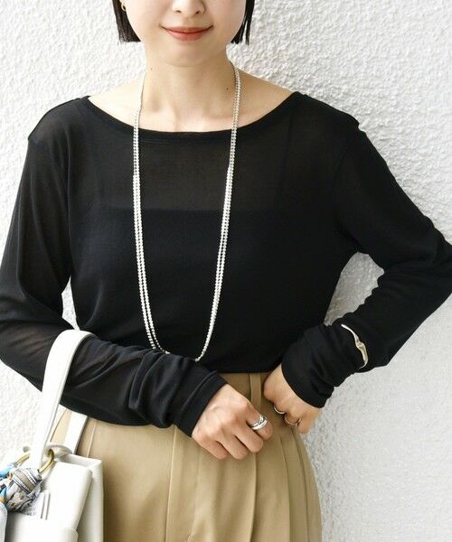 SHIPS / シップス Tシャツ | シアー フライス ロング スリーブ カットソー | 詳細20