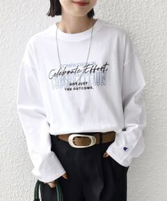 SHIPS / シップス カットソー（半袖以外） | 【SHIPS別注】Champion: プリント ロングスリーブ TEE