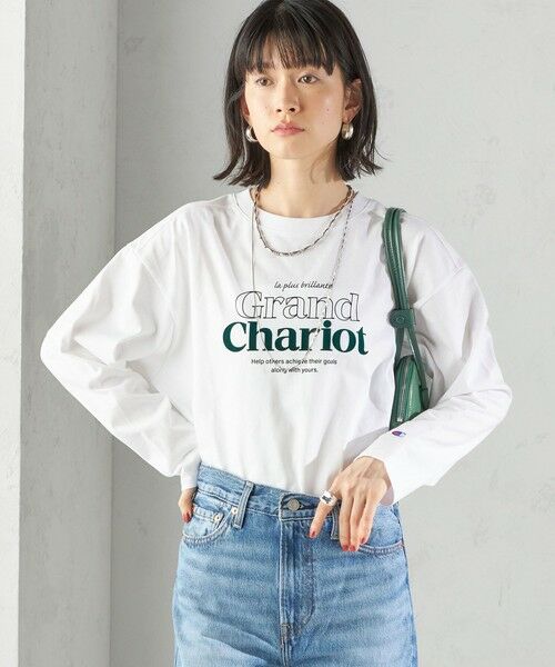 SHIPS / シップス カットソー(半袖以外) | 【SHIPS別注】Champion: プリント ロングスリーブ TEE | 詳細14