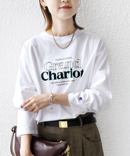 SHIPS / シップス カットソー(半袖以外) | 【SHIPS別注】Champion: プリント ロングスリーブ TEE | 詳細17