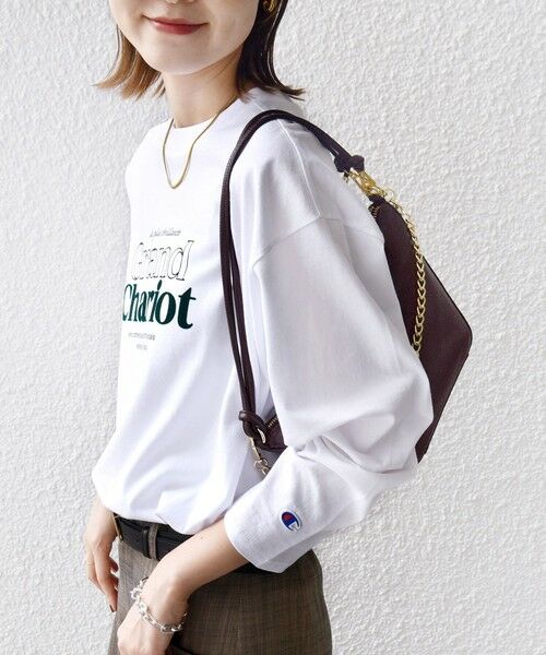 SHIPS / シップス カットソー(半袖以外) | 【SHIPS別注】Champion: プリント ロングスリーブ TEE | 詳細18