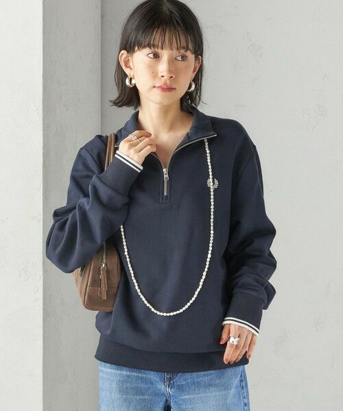 SHIPS / シップス スウェット | FRED PERRY: M3574 HALF ZIP SHIRT | 詳細8