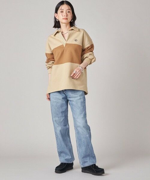 SHIPS / シップス Tシャツ | SHIPS NINE CASE:配色 スキッパー プルオーバー | 詳細5