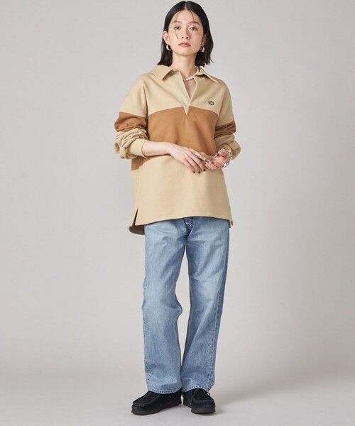 SHIPS / シップス Tシャツ | SHIPS NINE CASE:配色 スキッパー プルオーバー | 詳細6