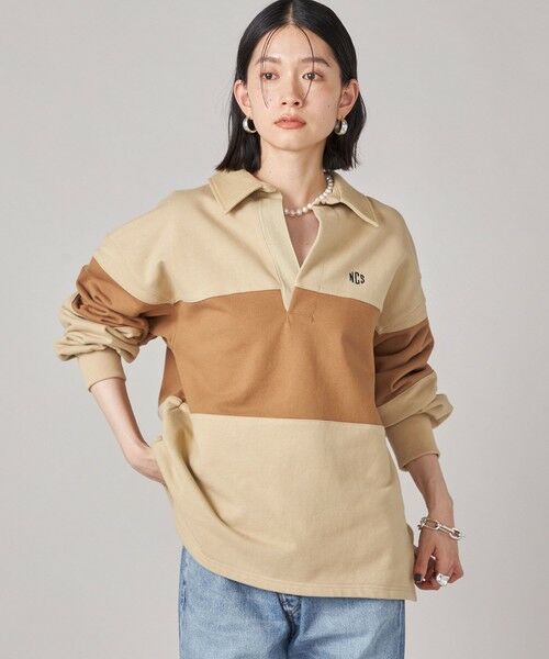 SHIPS / シップス Tシャツ | SHIPS NINE CASE:配色 スキッパー プルオーバー | 詳細7