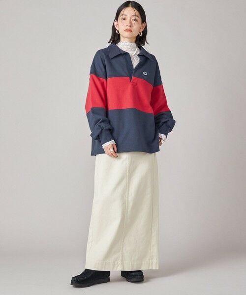 SHIPS / シップス Tシャツ | SHIPS NINE CASE:配色 スキッパー プルオーバー | 詳細19