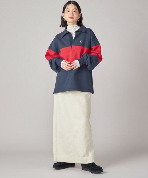 SHIPS / シップス Tシャツ | SHIPS NINE CASE:配色 スキッパー プルオーバー | 詳細20