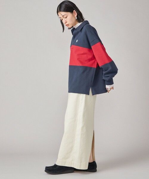 SHIPS / シップス Tシャツ | SHIPS NINE CASE:配色 スキッパー プルオーバー | 詳細21