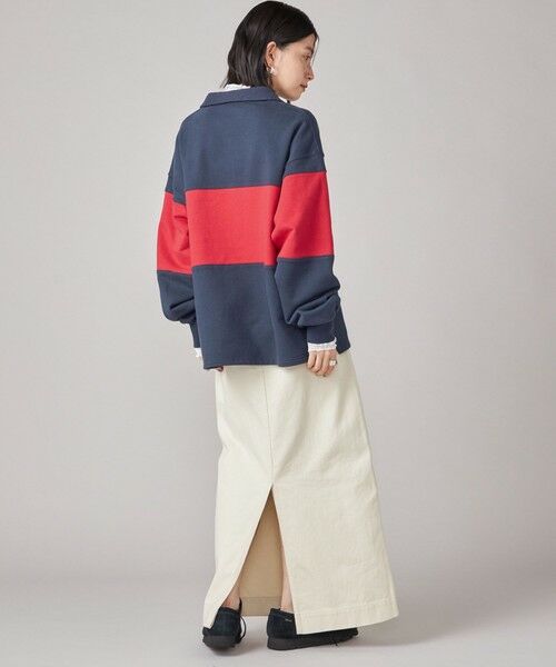 SHIPS / シップス Tシャツ | SHIPS NINE CASE:配色 スキッパー プルオーバー | 詳細23