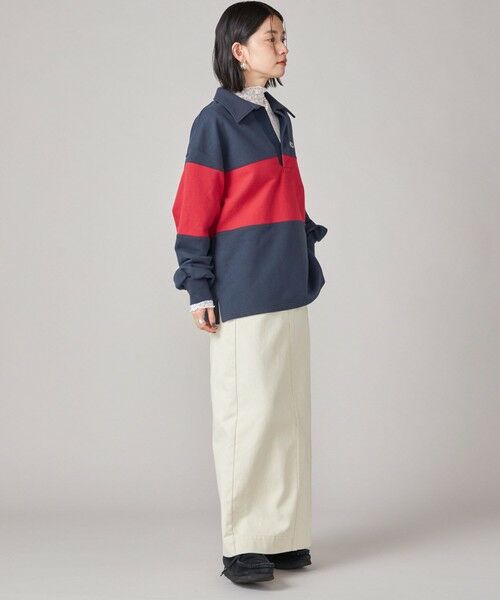 SHIPS / シップス Tシャツ | SHIPS NINE CASE:配色 スキッパー プルオーバー | 詳細24