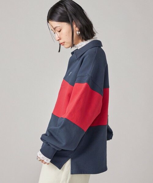 SHIPS / シップス Tシャツ | SHIPS NINE CASE:配色 スキッパー プルオーバー | 詳細28