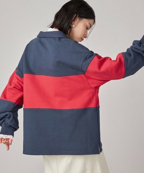 SHIPS / シップス Tシャツ | SHIPS NINE CASE:配色 スキッパー プルオーバー | 詳細30