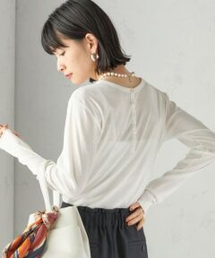 SHIPS / シップス Tシャツ | 【SHIPS別注】miller: シアー ヘンリー ネック ロング スリーブ TEE