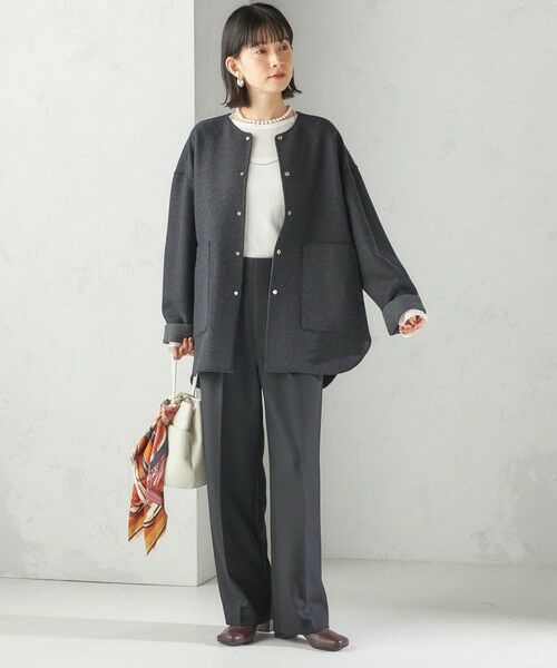 SHIPS / シップス Tシャツ | 【SHIPS別注】miller: シアー ヘンリー ネック ロング スリーブ TEE | 詳細27