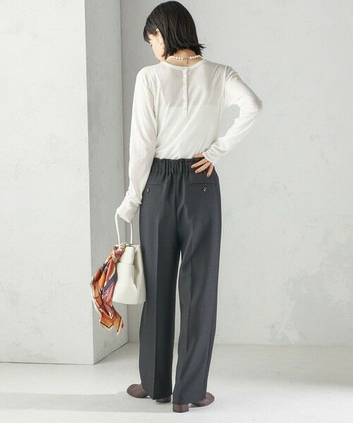 SHIPS / シップス Tシャツ | 【SHIPS別注】miller: シアー ヘンリー ネック ロング スリーブ TEE | 詳細4