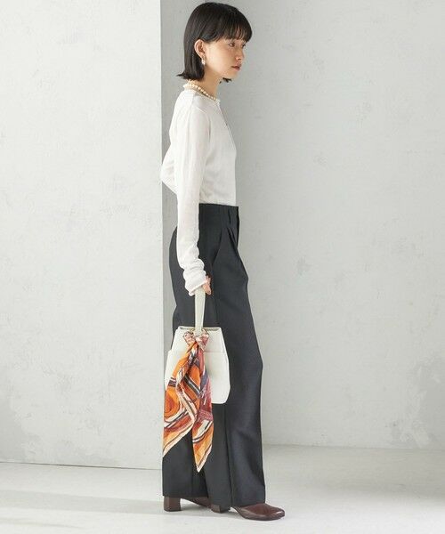 SHIPS / シップス Tシャツ | 【SHIPS別注】miller: シアー ヘンリー ネック ロング スリーブ TEE | 詳細5