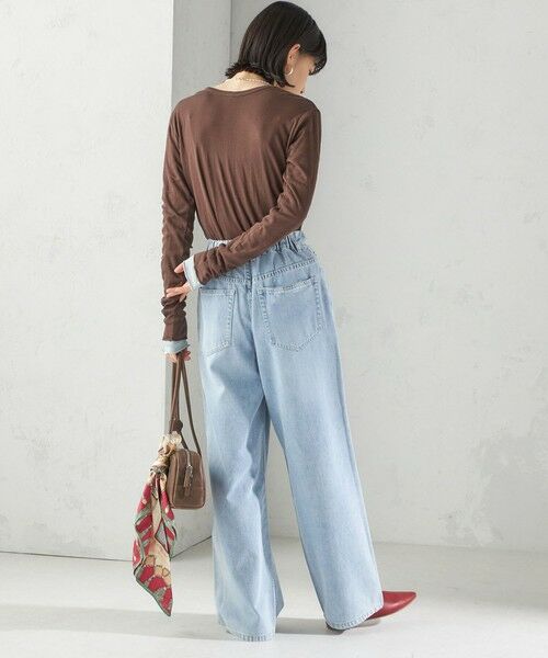 SHIPS / シップス Tシャツ | 【SHIPS別注】miller: シアー ヘンリー ネック ロング スリーブ TEE | 詳細24