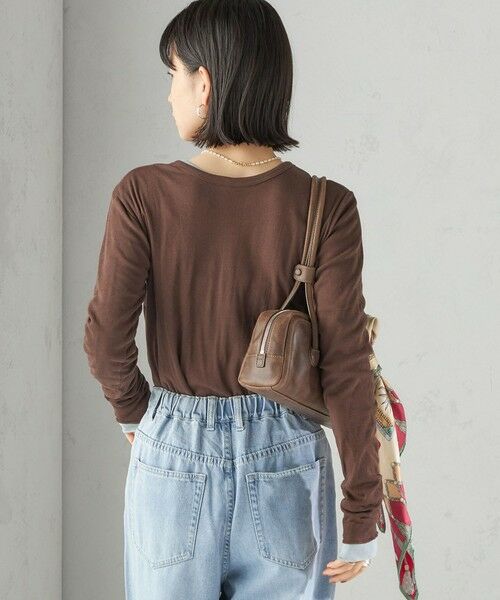 SHIPS / シップス Tシャツ | 【SHIPS別注】miller: シアー ヘンリー ネック ロング スリーブ TEE | 詳細28