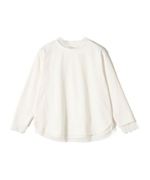 SHIPS / シップス カットソー | 【WEB限定】チュール コンビ ラウンド カットソー | 詳細9