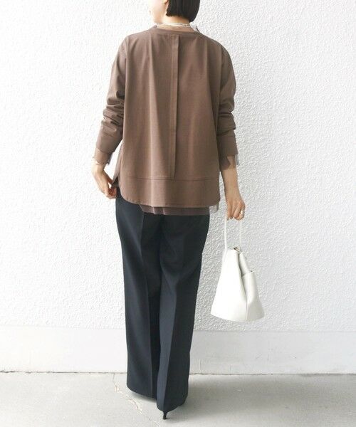 SHIPS / シップス カットソー | 【WEB限定】チュール コンビ ラウンド カットソー | 詳細13