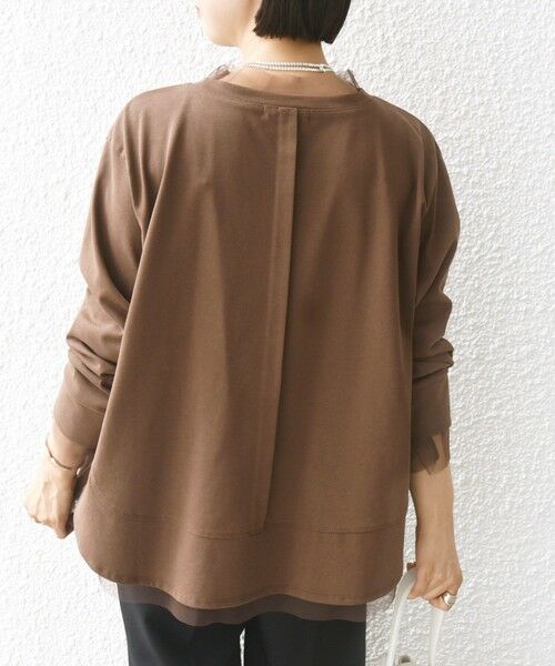 SHIPS / シップス カットソー | 【WEB限定】チュール コンビ ラウンド カットソー | 詳細16