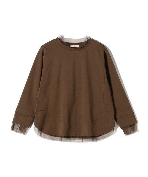 SHIPS / シップス カットソー | 【WEB限定】チュール コンビ ラウンド カットソー | 詳細20