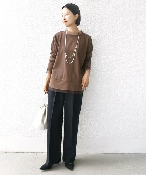 SHIPS / シップス カットソー | 【WEB限定】チュール コンビ ラウンド カットソー | 詳細11