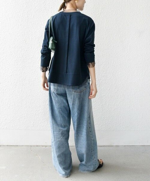 SHIPS / シップス カットソー | 【WEB限定】チュール コンビ ラウンド カットソー | 詳細24