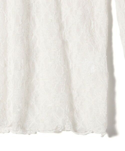 SHIPS / シップス カットソー | SHIPS NINE CASE:〈手洗い可能〉シアー レース ハイネック プルオーバー | 詳細28