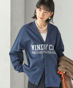 SHIPS / シップス カーディガン・ボレロ | 【SHIPS別注】Odub:Vネック ロゴ カーディガン