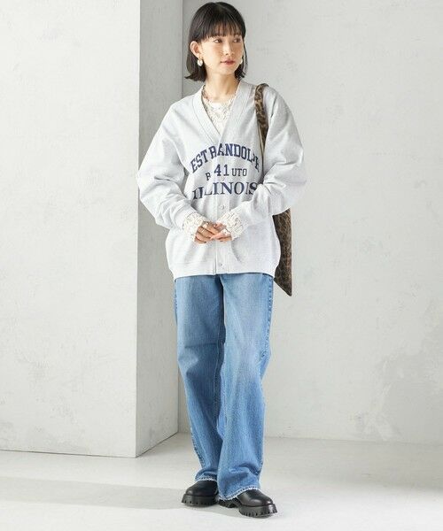 SHIPS / シップス カーディガン・ボレロ | 【SHIPS別注】Odub:Vネック ロゴ カーディガン | 詳細1