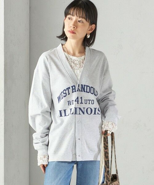 SHIPS / シップス カーディガン・ボレロ | 【SHIPS別注】Odub:Vネック ロゴ カーディガン | 詳細12