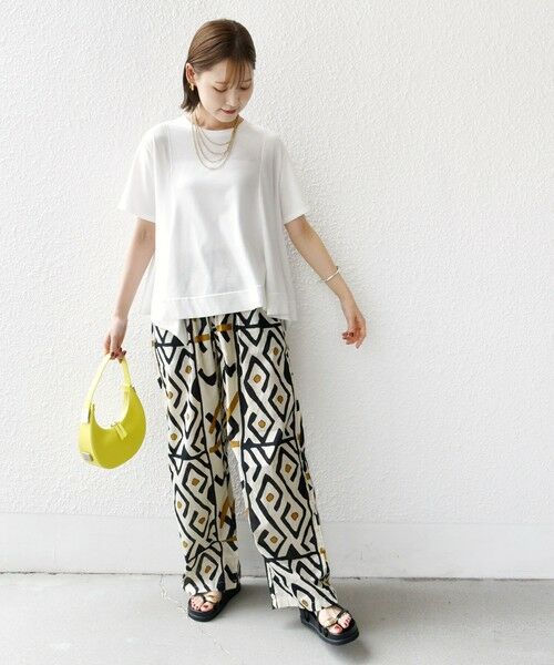 SHIPS / シップス カットソー | ヘムフレア ショート スリーブ プルオーバー | 詳細1