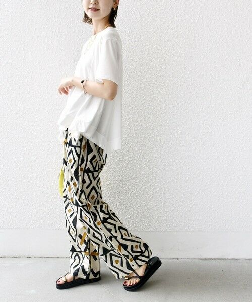 SHIPS / シップス カットソー | ヘムフレア ショート スリーブ プルオーバー | 詳細2