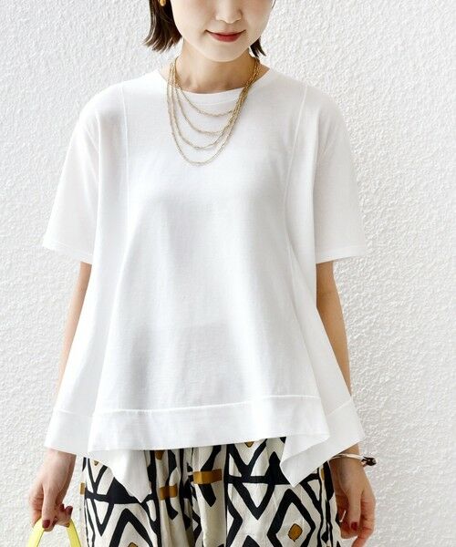 SHIPS / シップス カットソー | ヘムフレア ショート スリーブ プルオーバー | 詳細5