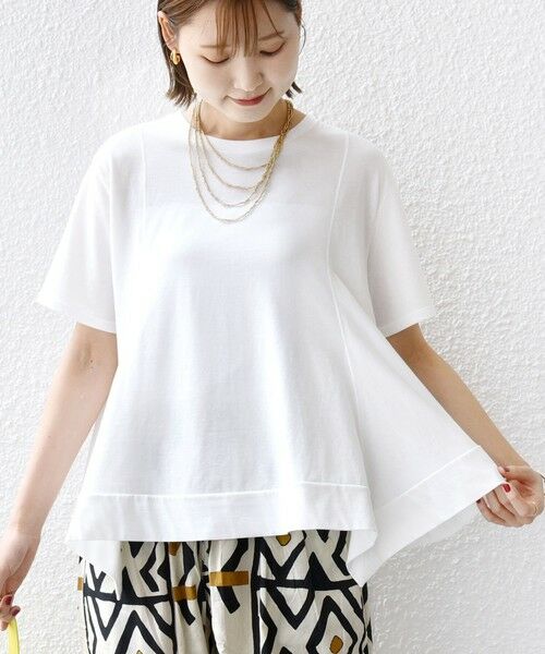 SHIPS / シップス カットソー | ヘムフレア ショート スリーブ プルオーバー | 詳細6