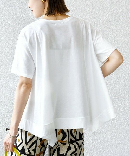 SHIPS / シップス カットソー | ヘムフレア ショート スリーブ プルオーバー | 詳細8