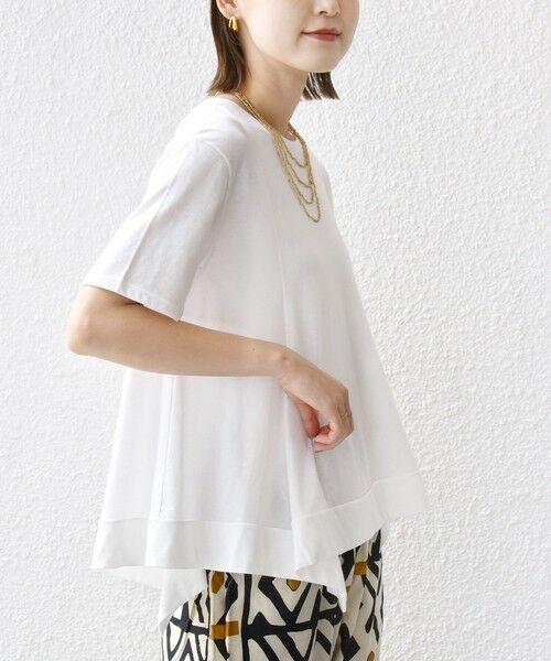 SHIPS / シップス カットソー | ヘムフレア ショート スリーブ プルオーバー | 詳細9