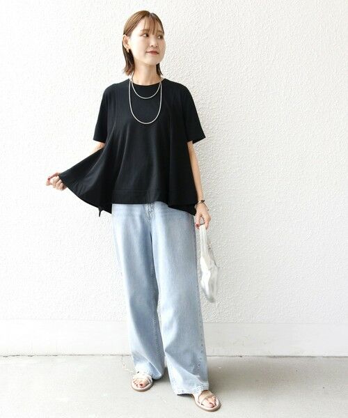 SHIPS / シップス カットソー | ヘムフレア ショート スリーブ プルオーバー | 詳細13