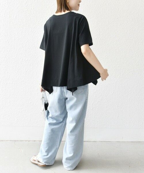 SHIPS / シップス カットソー | ヘムフレア ショート スリーブ プルオーバー | 詳細15