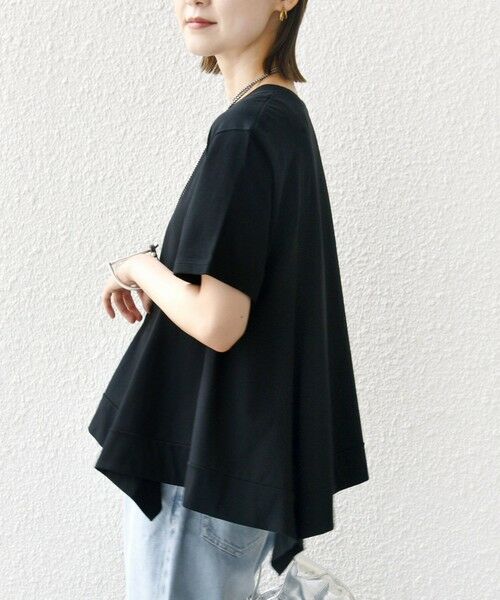 SHIPS / シップス カットソー | ヘムフレア ショート スリーブ プルオーバー | 詳細18