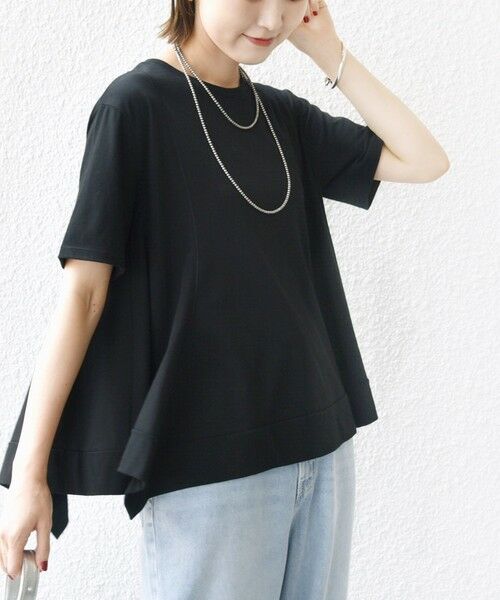 SHIPS / シップス カットソー | ヘムフレア ショート スリーブ プルオーバー | 詳細21