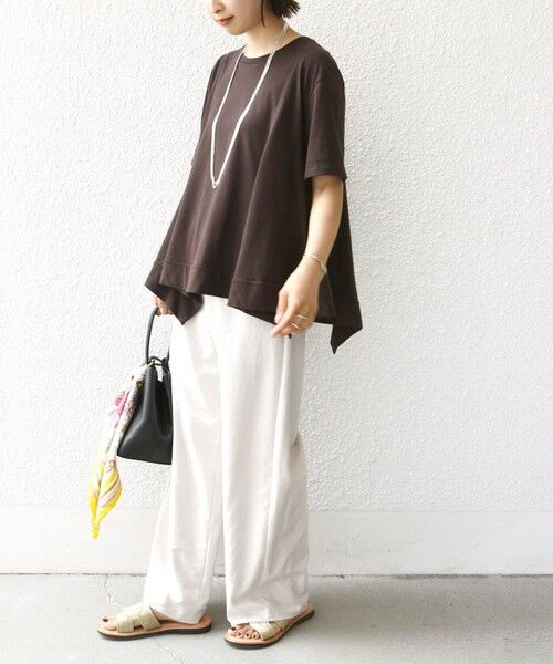 SHIPS / シップス カットソー | ヘムフレア ショート スリーブ プルオーバー | 詳細25