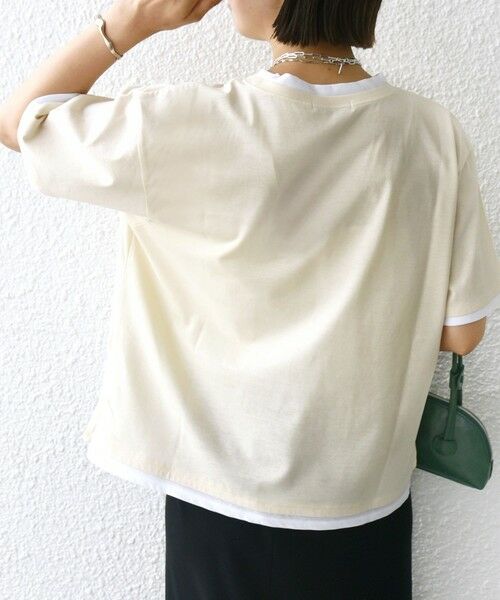 SHIPS / シップス Tシャツ | 〈接触冷感〉レイヤード ライク TEE | 詳細16