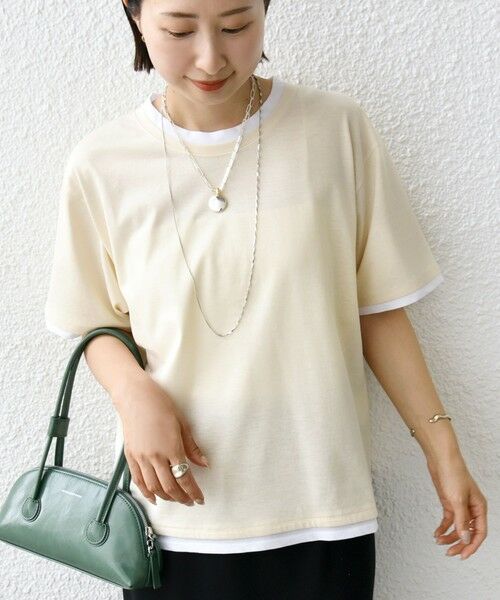 SHIPS / シップス Tシャツ | 〈接触冷感〉レイヤード ライク TEE | 詳細19