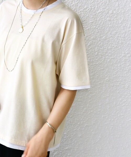 SHIPS / シップス Tシャツ | 〈接触冷感〉レイヤード ライク TEE | 詳細20
