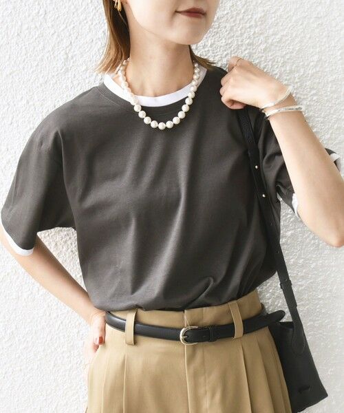 SHIPS / シップス Tシャツ | 〈接触冷感〉レイヤード ライク TEE | 詳細5