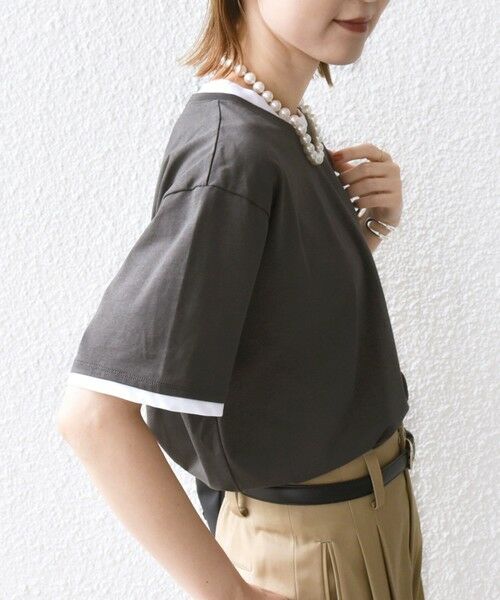 SHIPS / シップス Tシャツ | 〈接触冷感〉レイヤード ライク TEE | 詳細8